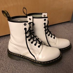 Dr. Martens 1460 White Boots Size 8 USL/39 EU